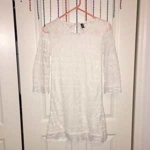 All Little White Lace Dress